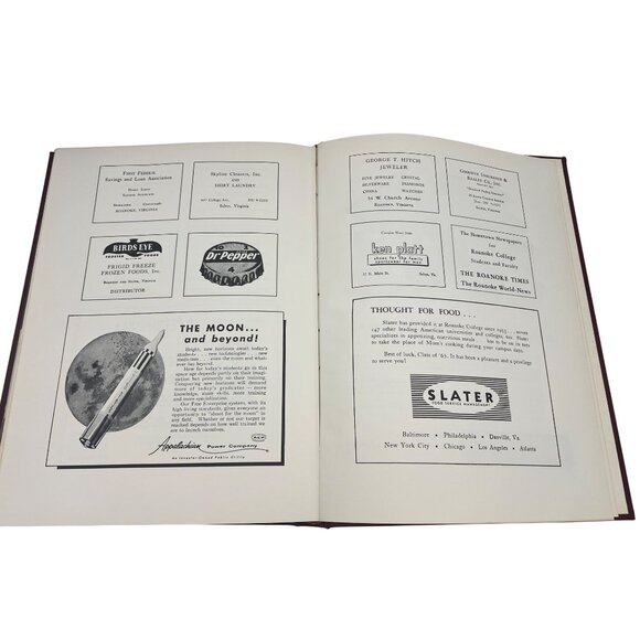 Roanoke College 1963 Rawenoch Yearbook Hardcover Vintage Ads Virginia - Picture 7 of 8